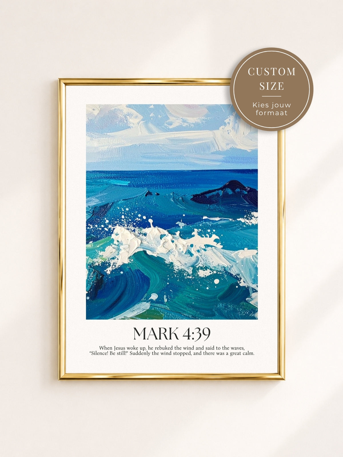 Custom Poster 'Jesus Calms the Storm'
