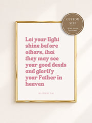 Custom Poster 'Your Light'