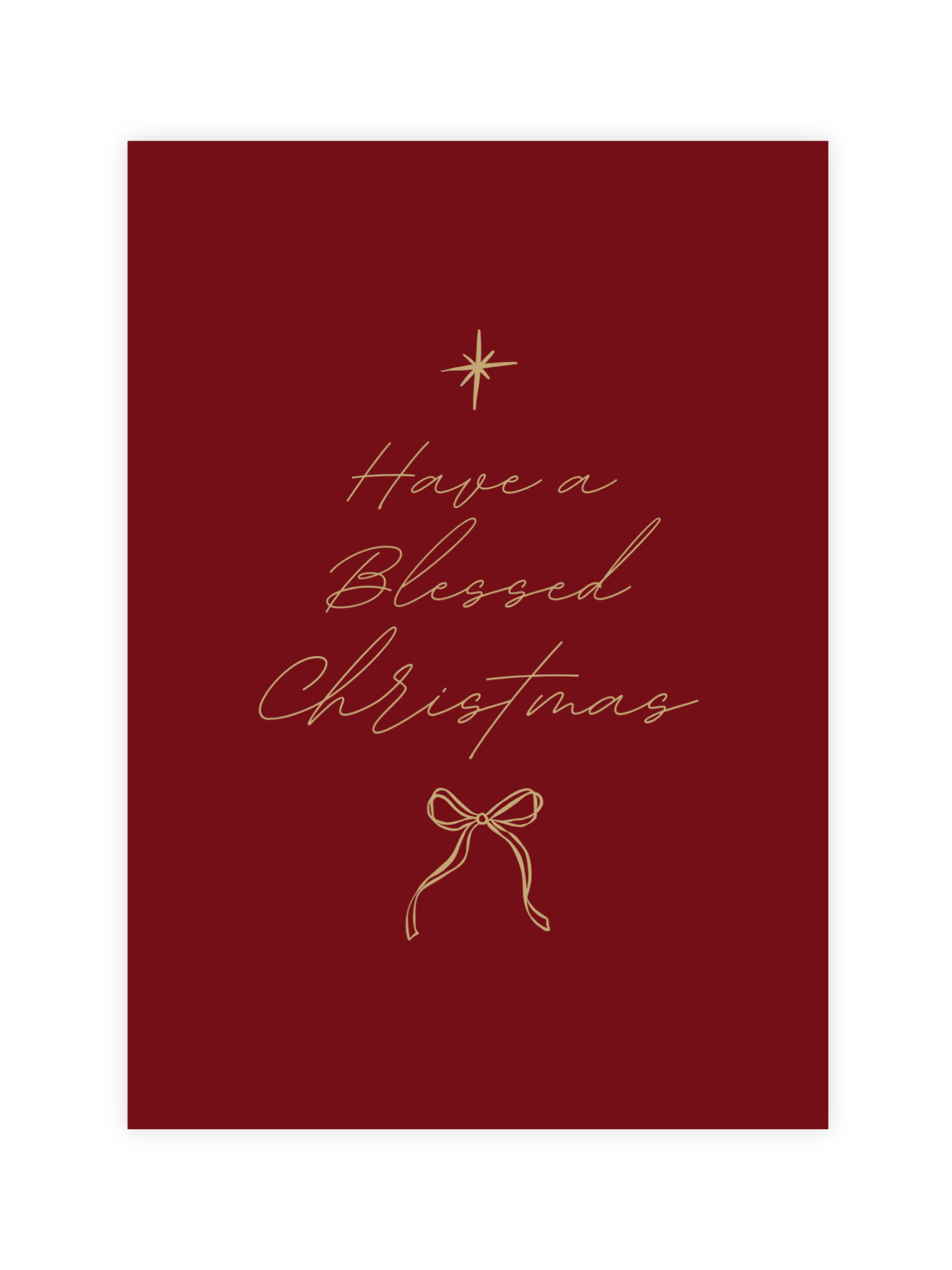 Christmas card 'Blessed Christmas'
