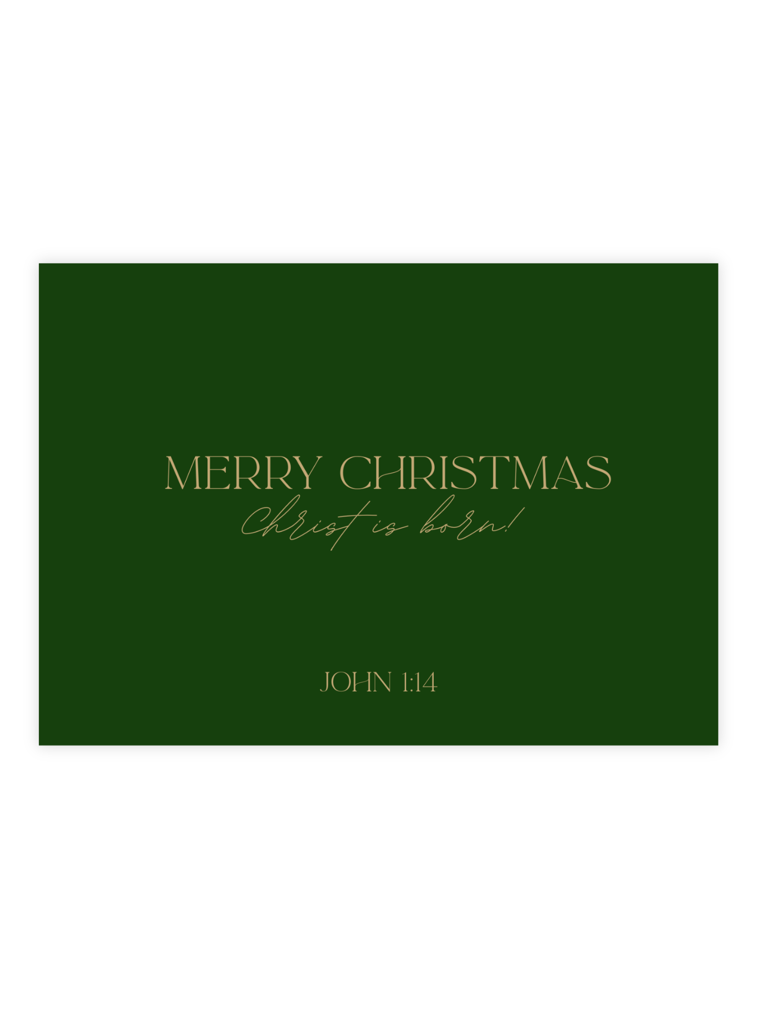 Christmas card 'Christ Is Born'