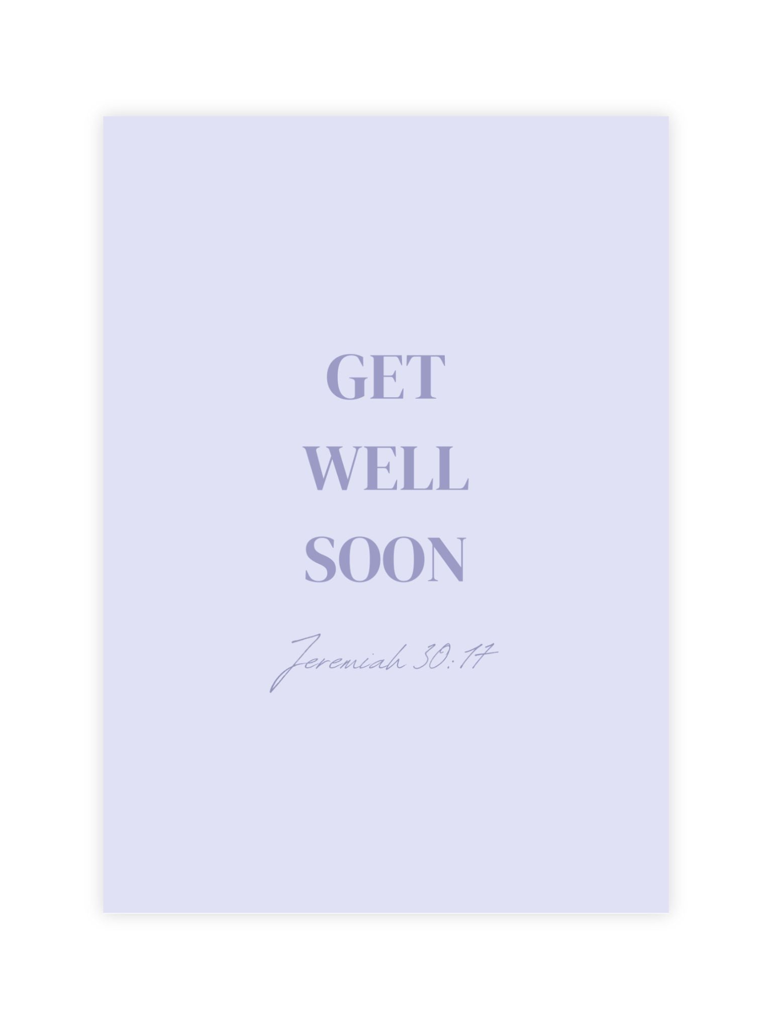 christian card get well soon bible verse Jeremiah 30:17