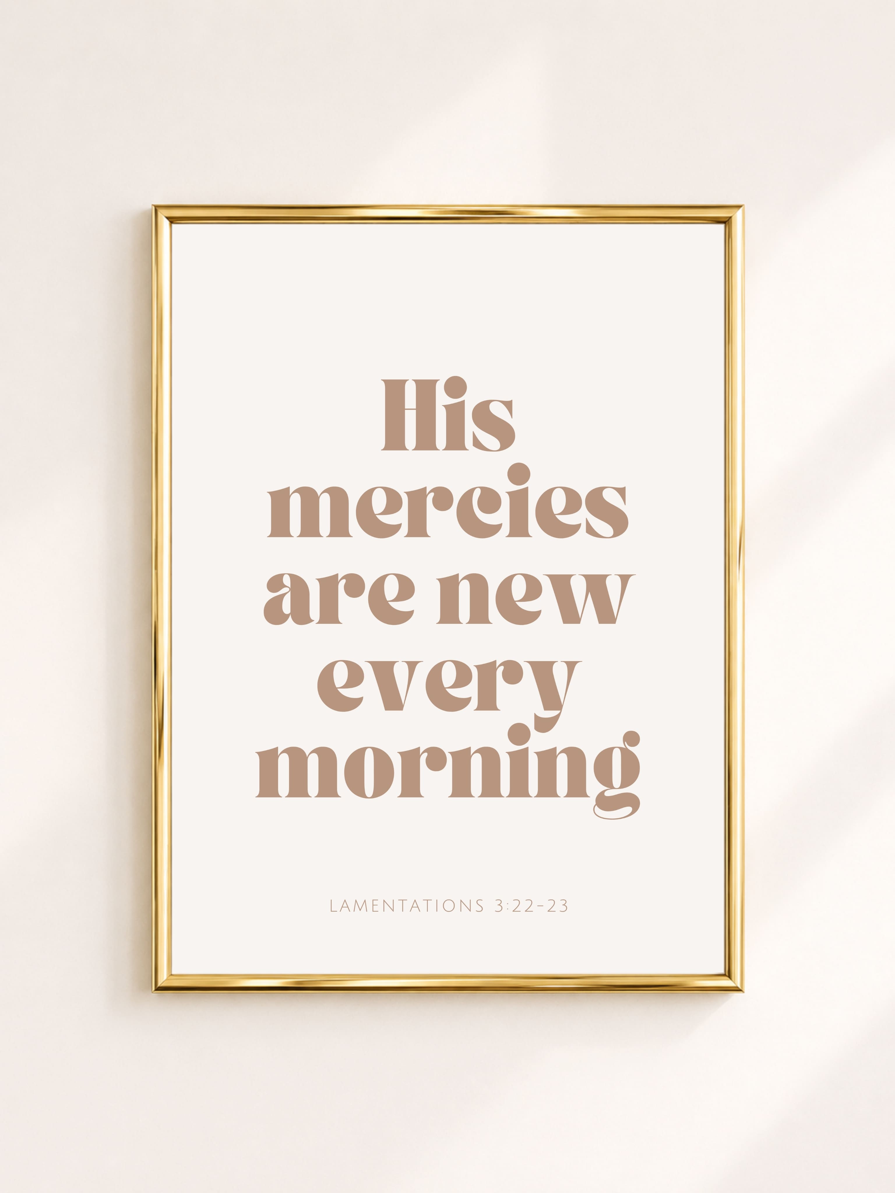 Poster 'His Mercies'