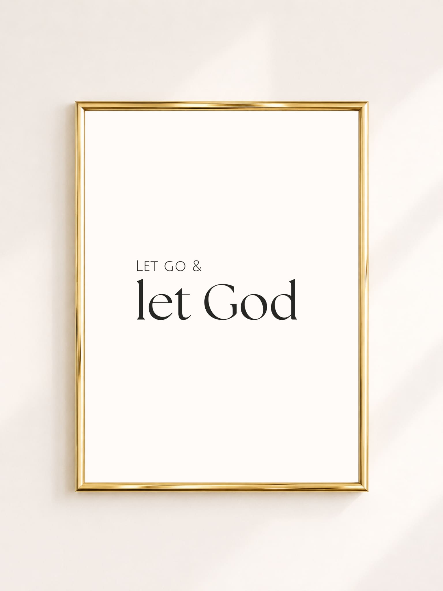Poster 'Let God'