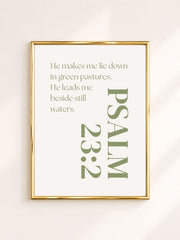 Poster 'Green Pastures'