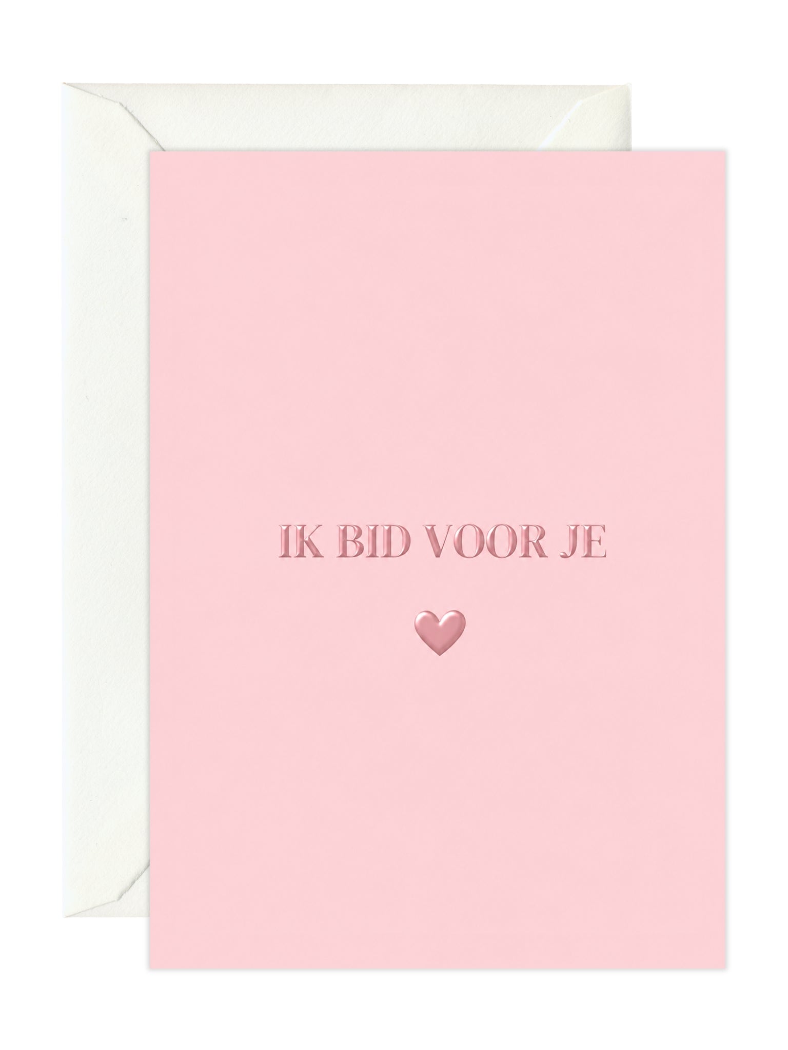Greeting card 'Ik bid voor je'