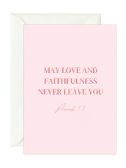 Greeting card 'Love and faithfulness'