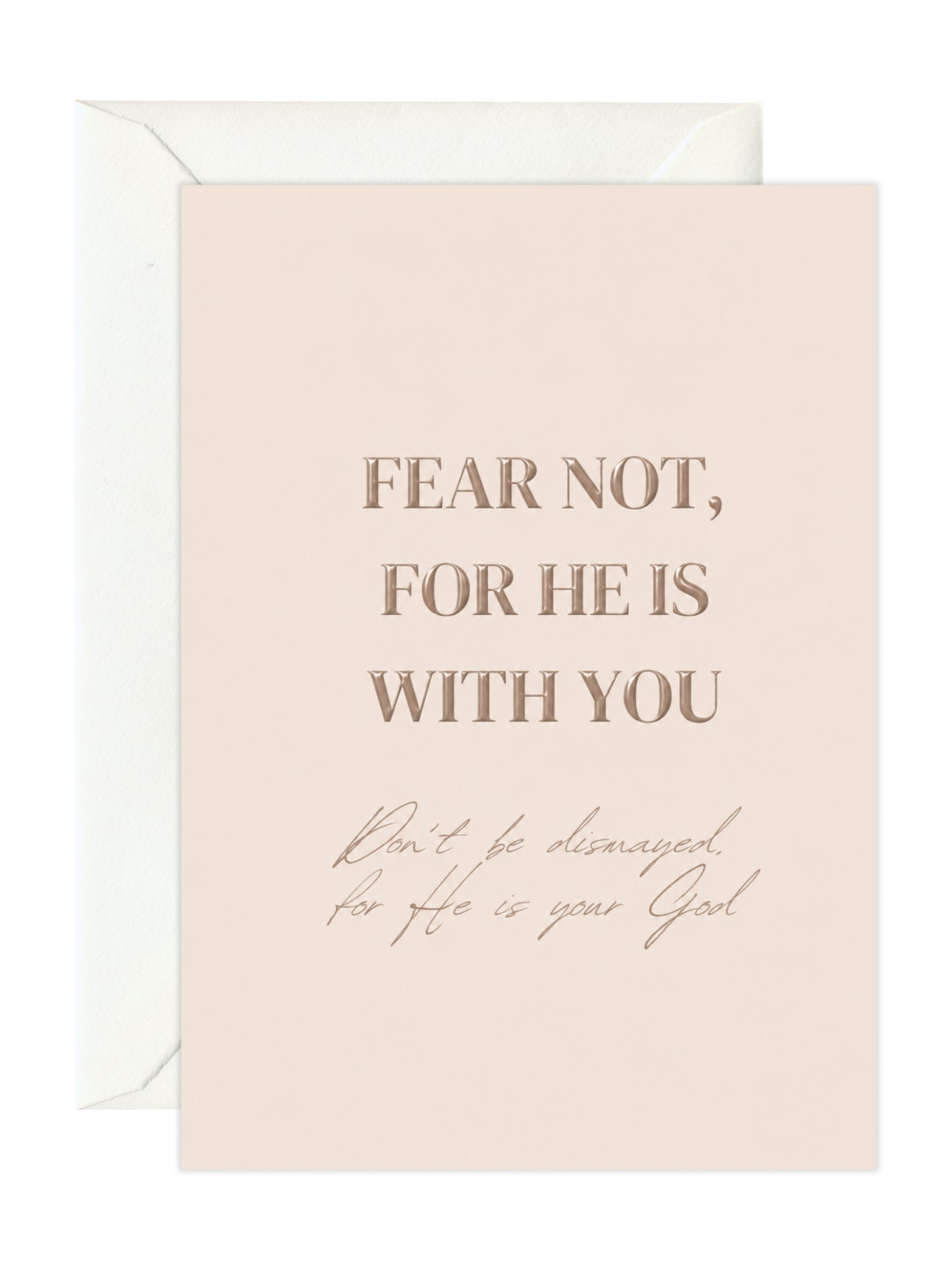 Greeting card 'He is with you'