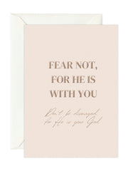 Wenskaart 'He Is With You'