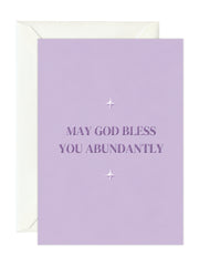 Wenskaart 'God Bless'