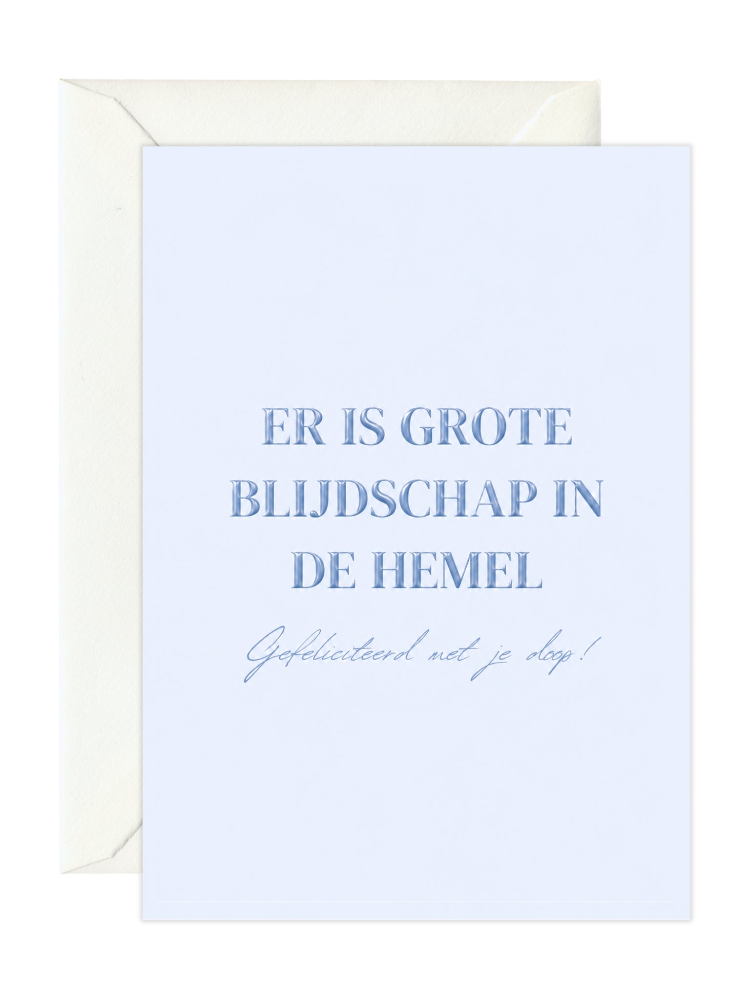 Doop felicitatiekaart 'Grote Blijdschap'