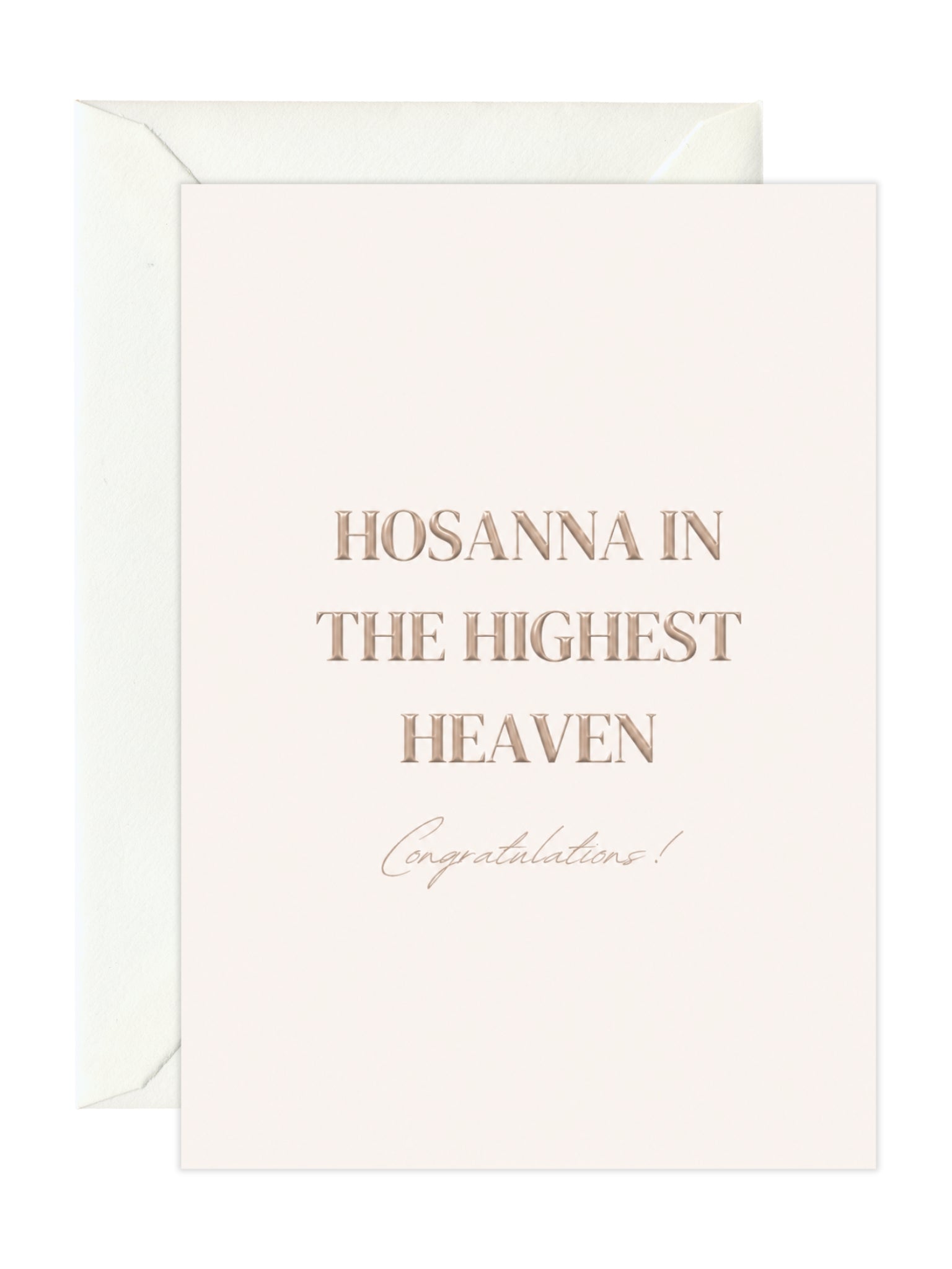 Wenskaart 'Hosanna in the Highest'