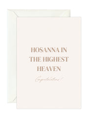 Wenskaart 'Hosanna in the Highest'