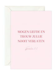 Wenskaart 'Liefde en Trouw'