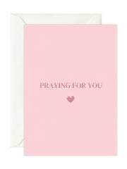 Greeting card 'Praying for you'
