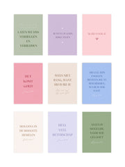 Wenskaarten Set 9 stuks - Nederlands