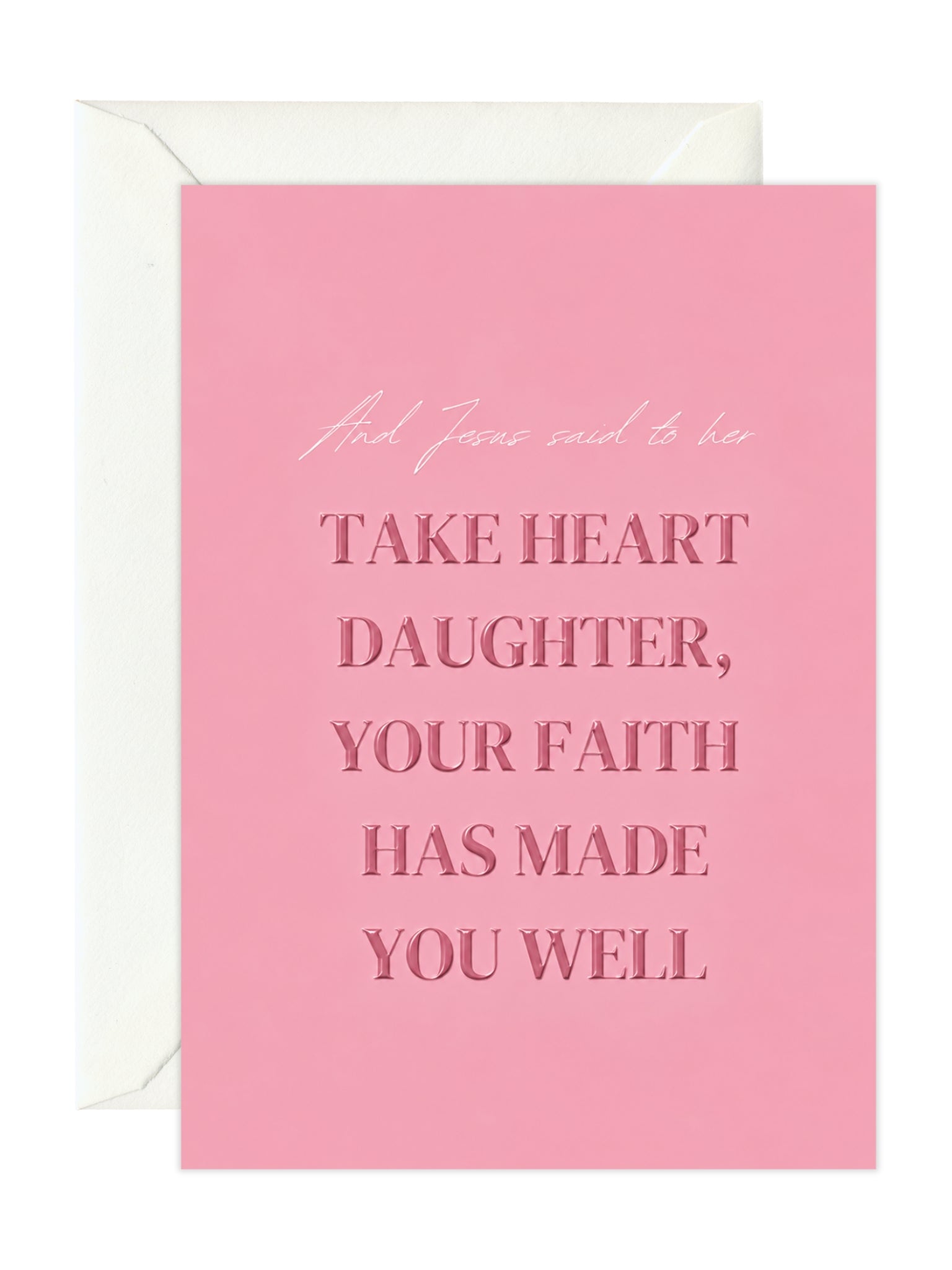 Wenskaart 'Take Heart Daughter'