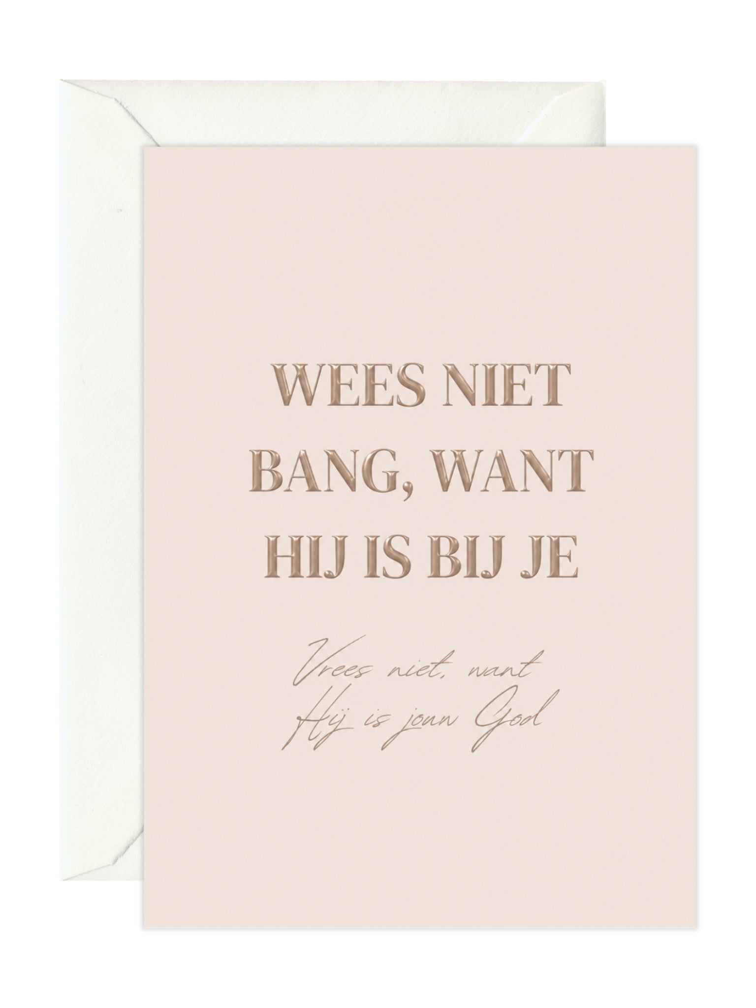 Greeting card 'Hij is bij je'