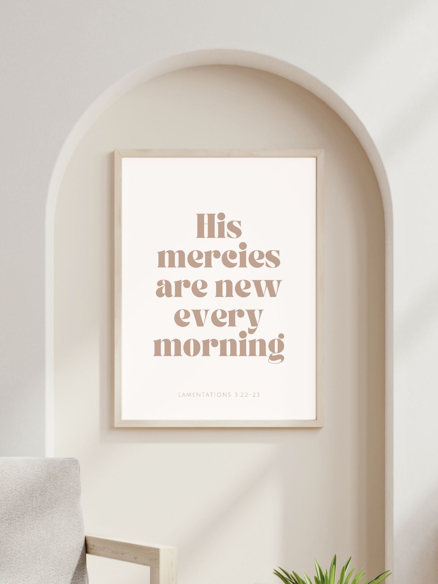 christian poster bible verse His mercies are new every morning