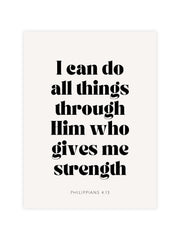 Poster I can do all things through Christ who strengthens me Philippians 4:13