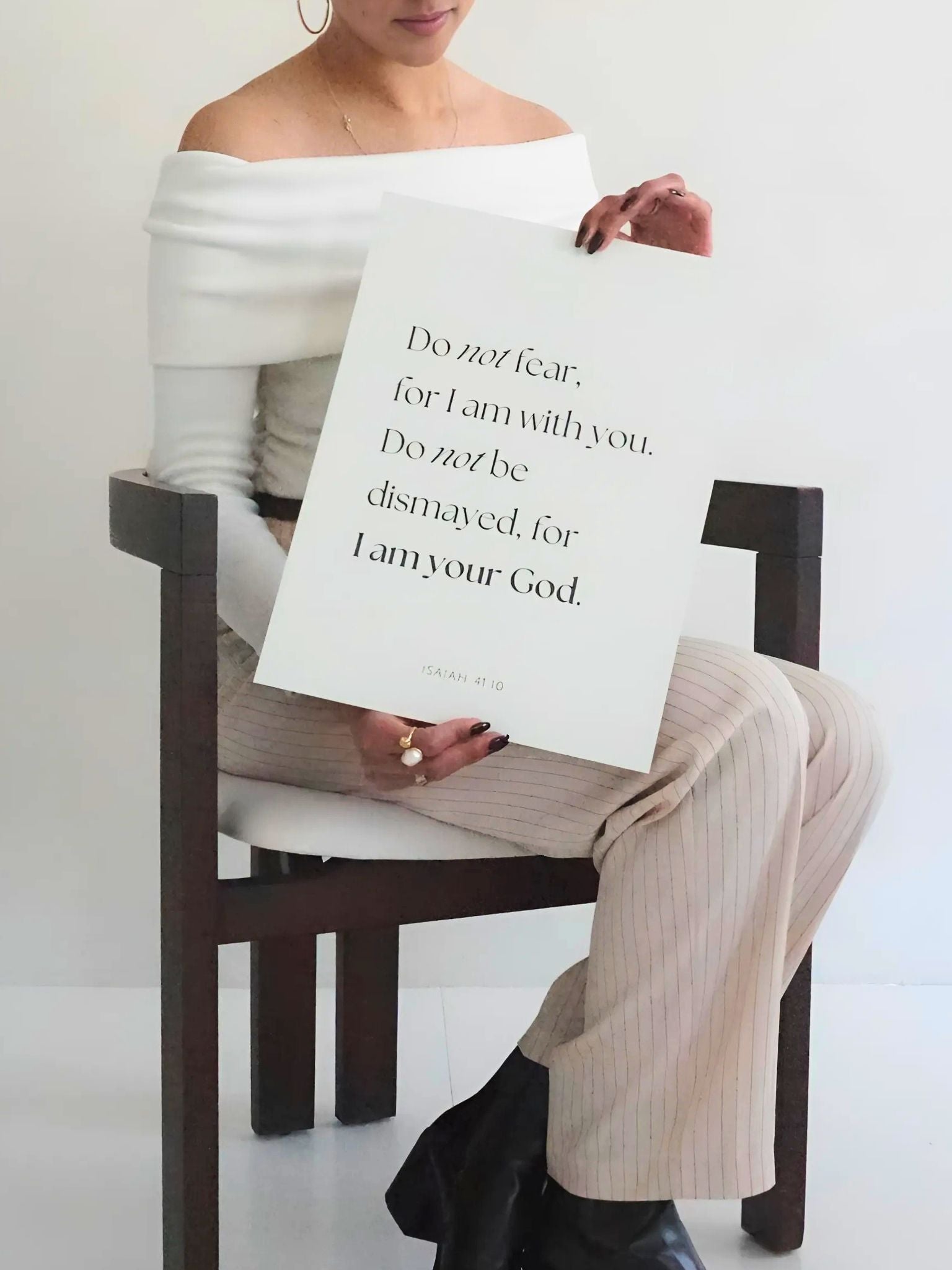 Christian print of bible verse Isaiah 41:10