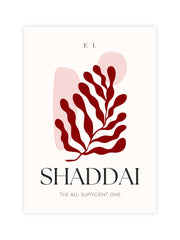 names of God poster El Shaddai the all-sufficient one