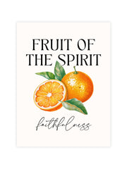 Bible verse wall art Galatians 5:22 fruit of the Spirit faithfulness