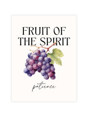 Bible verse wall art Galatians 5:22 fruit of the Spirit patience