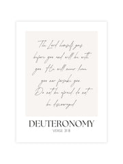 bible verse wall art the Lord himself goes before you Deuteronomy 31:8