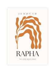 names of God poster Jehovah Rapha bible verse