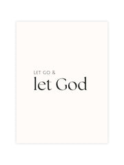 Let go and let God bible verse poster