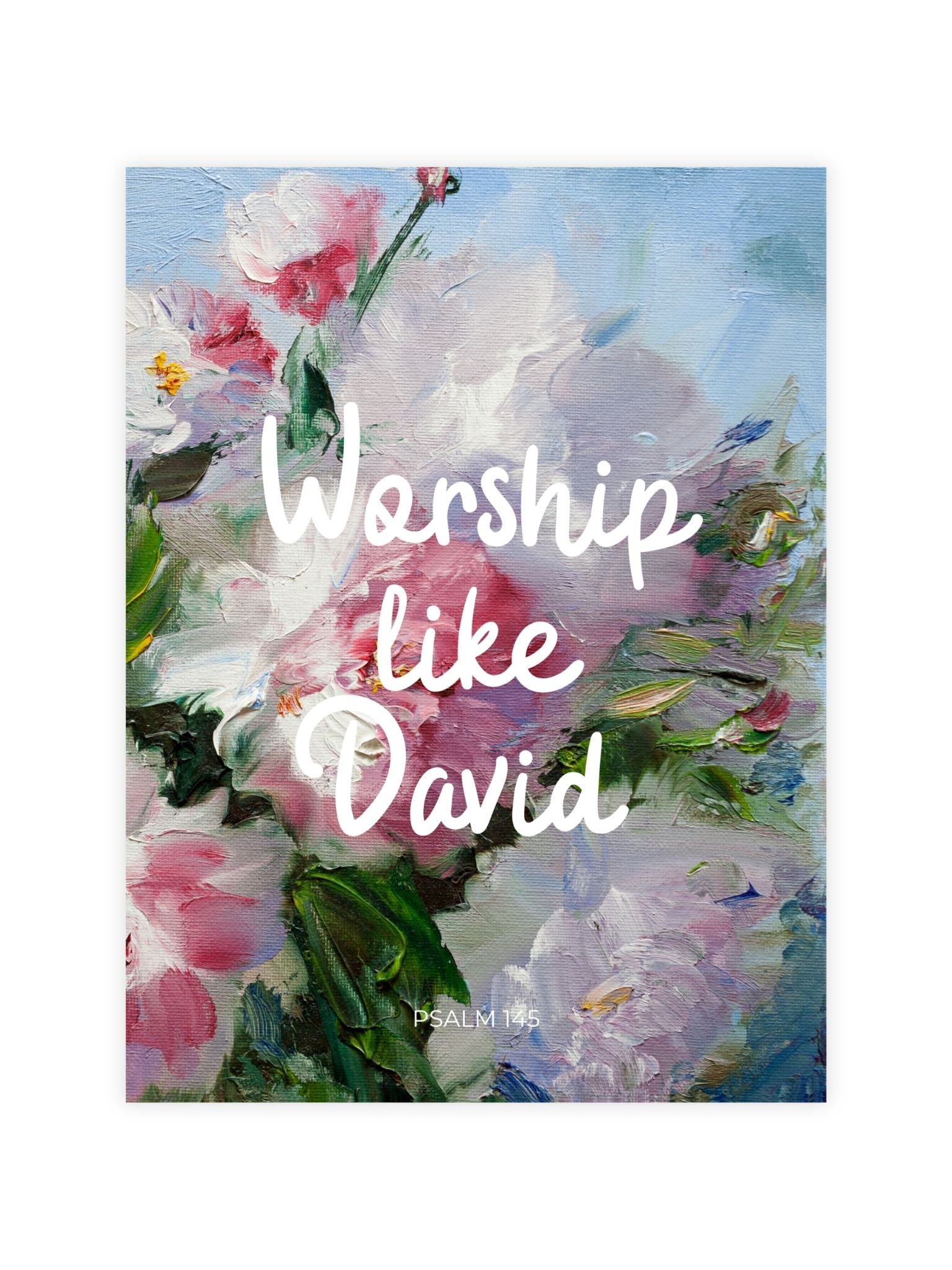 Poster 'Worship like David'