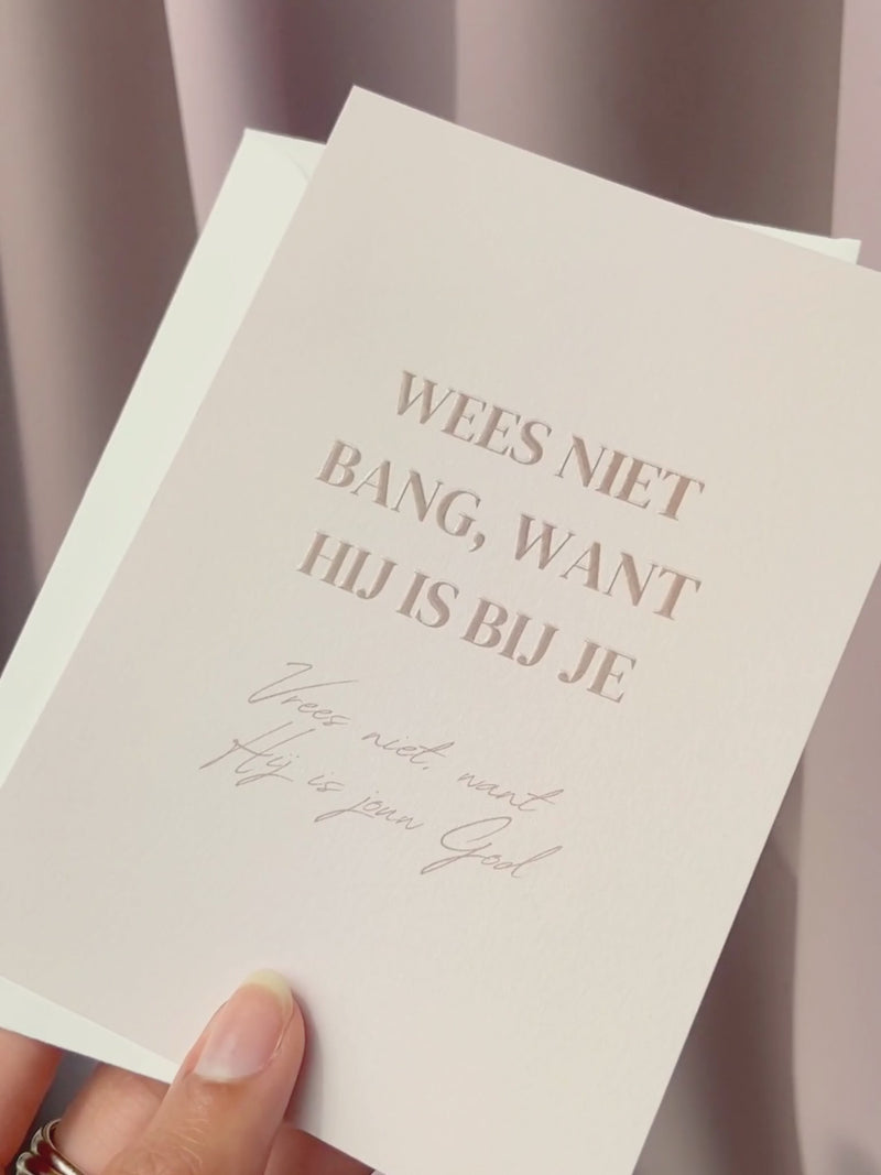 christelijke kaart jesaja 41:10 god is met je