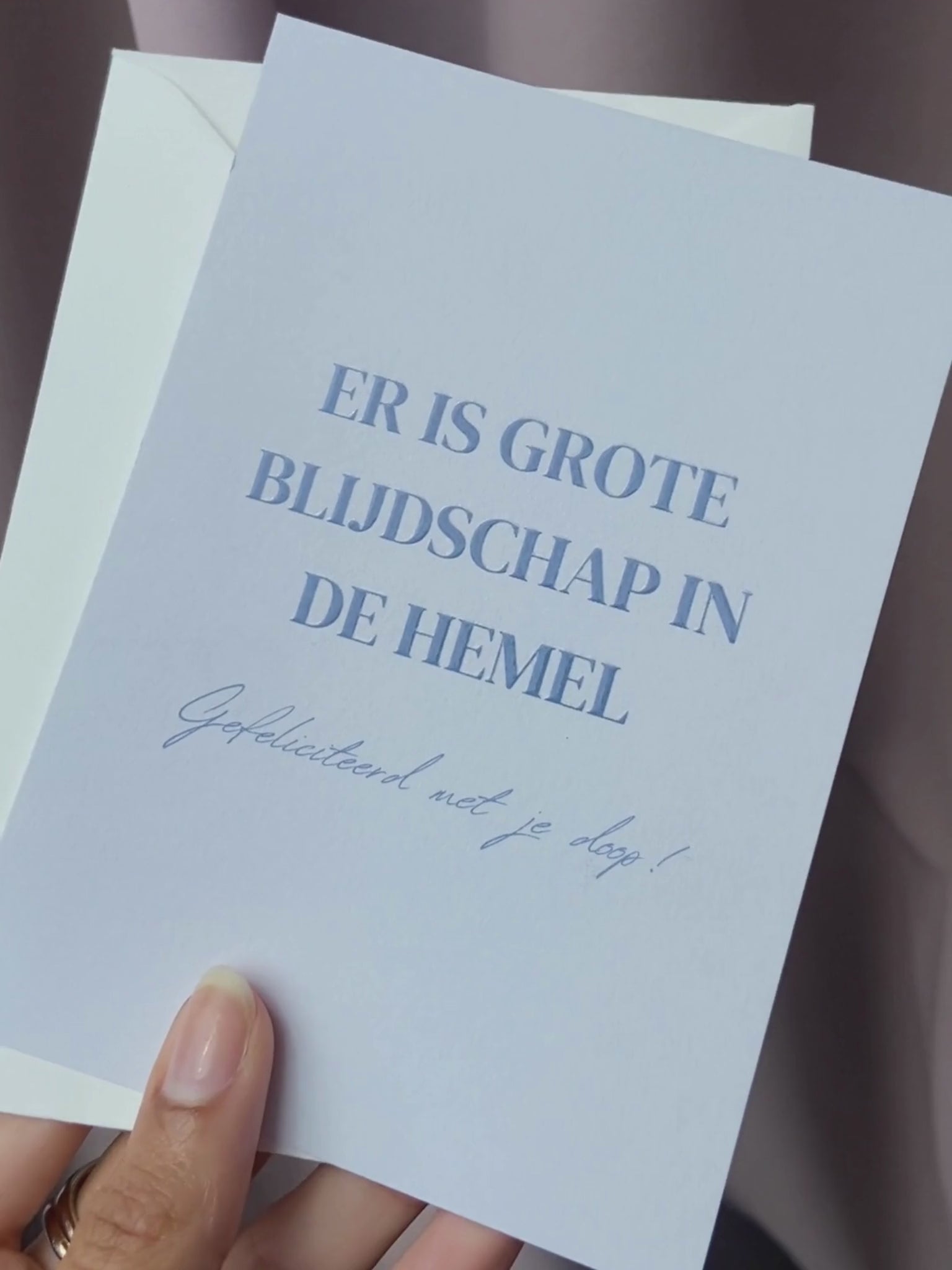 Video laden: christelijke doop felicitatie kaart