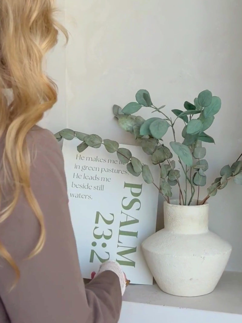 Psalm 23:2 christelijke poster kopen daughter.nl